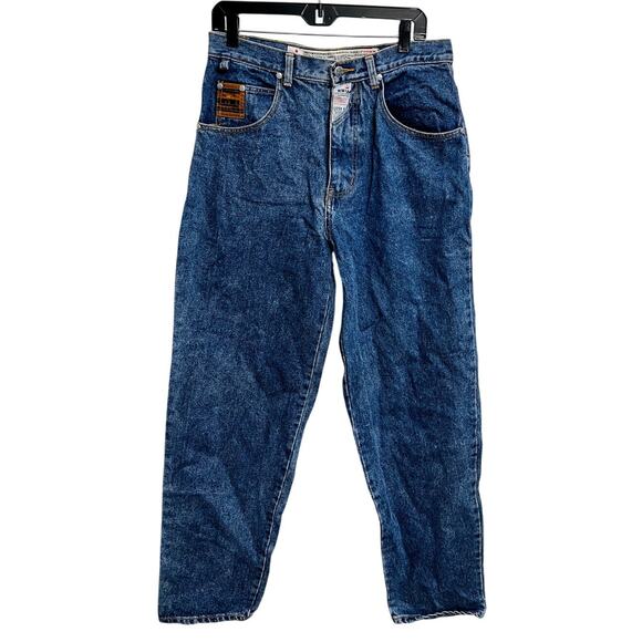 Men's Vintage SOVIET Denim Jeans Russian Workwear Size 32x32 *Rare* - Picture 1 of 4